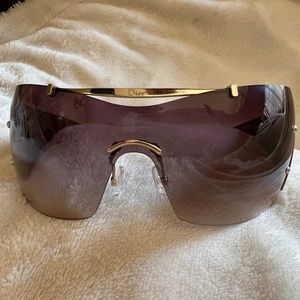 Christian Dior  Sunglasses Brown Gold Western SUZ94 110